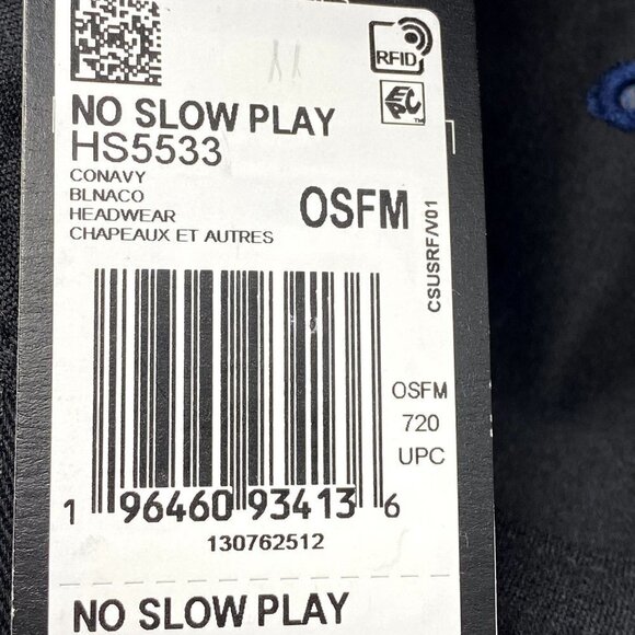 adidas Men's No Slow Play HS5533 Collegiate Navy Hat Cap Golf - Picture 8 of 8